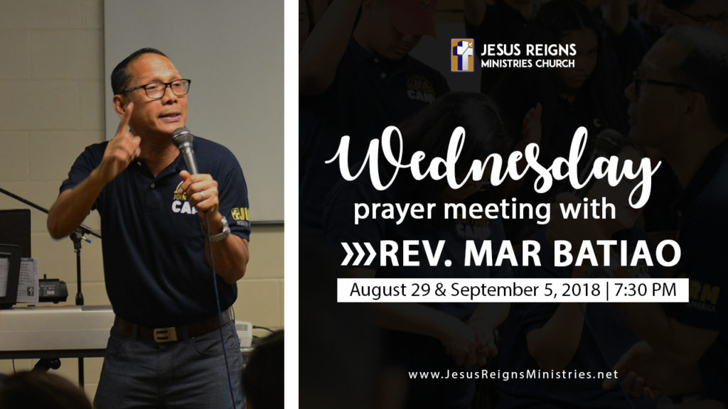 Rev. Mar Batiao joins our Wednesday Prayer Meetings